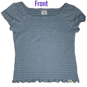 Abercrombie Kids Blue Textured Top